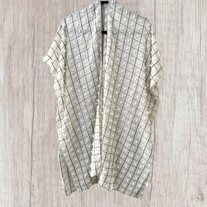 Kollie More shawl cape cover-up wrap scarf in beautiful water colors ONE SIZE